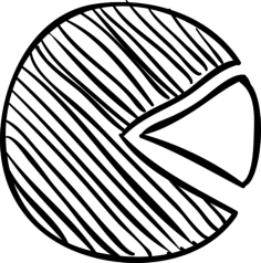 Circular Percentages Graphic Sketch Sketch Style Svg Vector, Free Vectors File